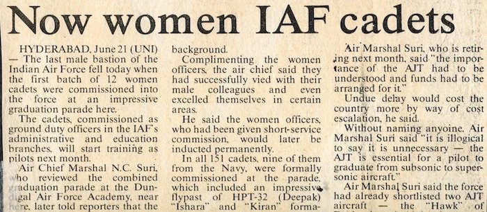 Women in the IAF